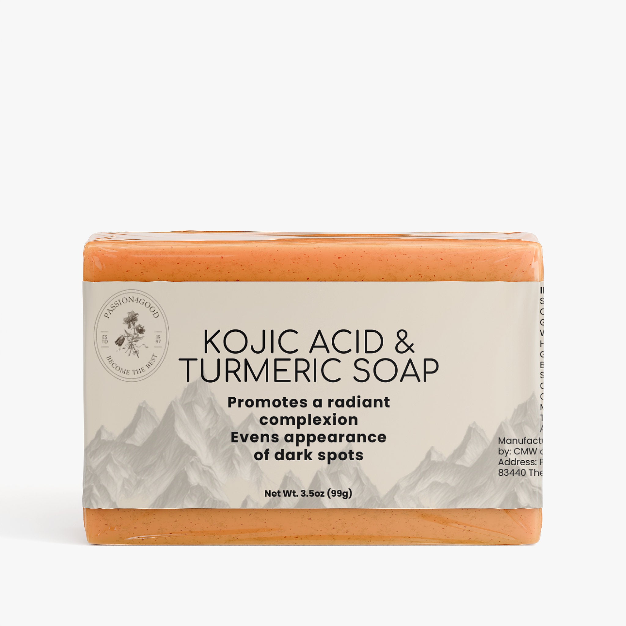 Revitalizing Kojic Acid & Turmeric Soap