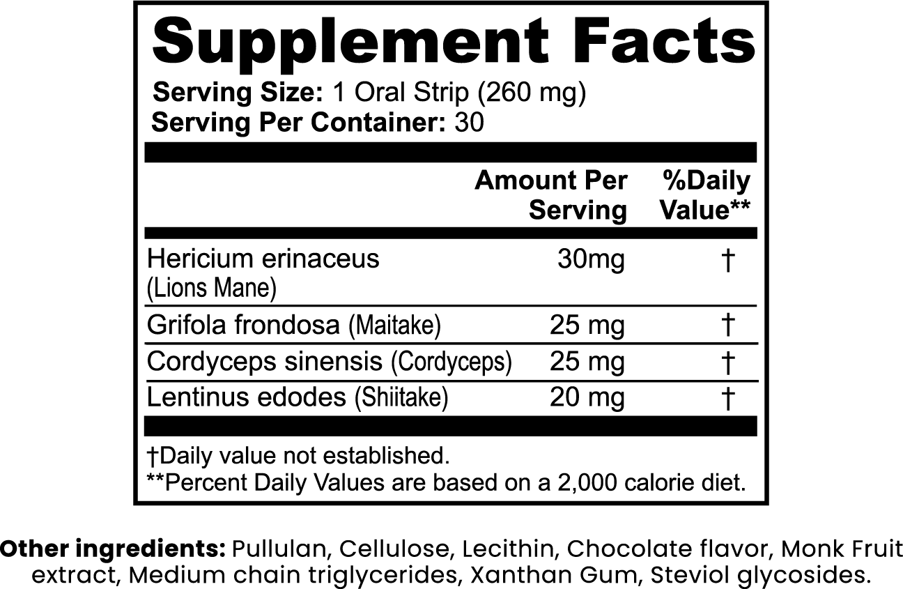 Mind Boosting Mushroom Strips