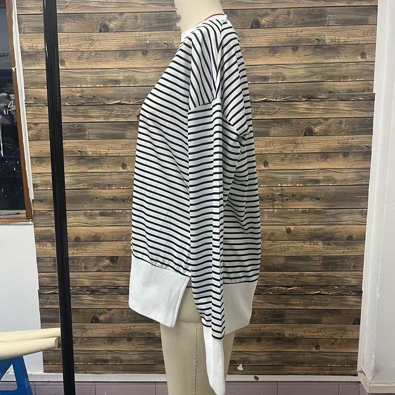 Women's Striped Sweatshirt