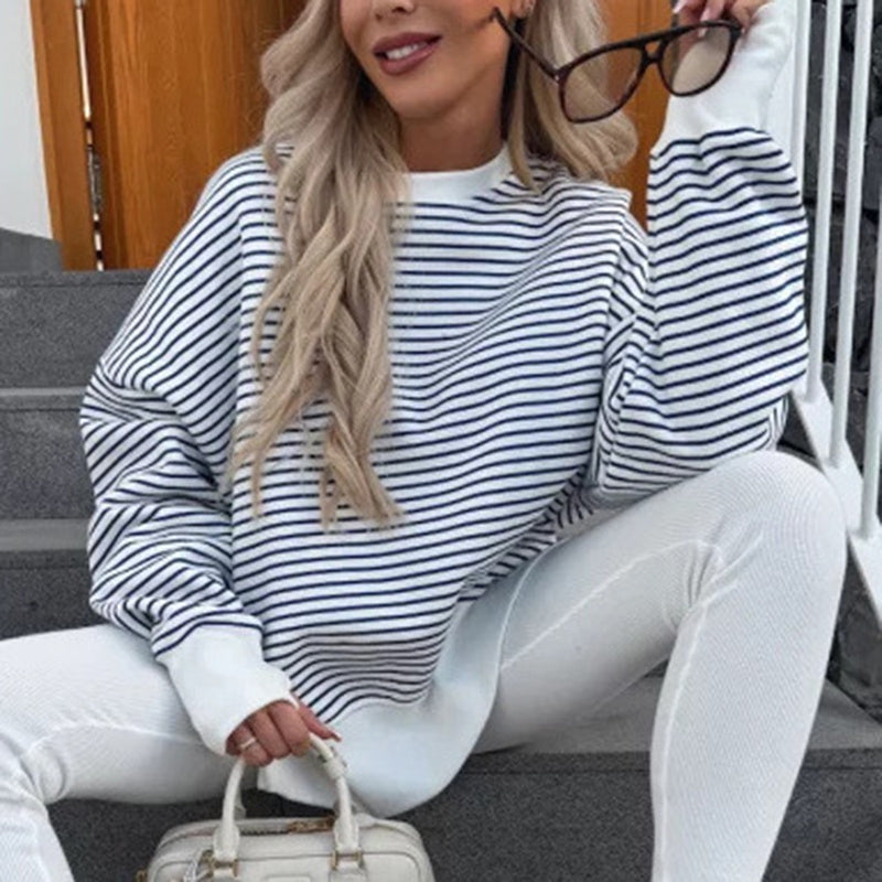 Women's Striped Sweatshirt
