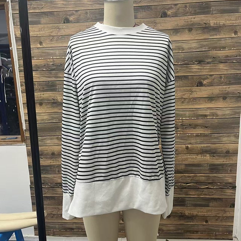 Women's Striped Sweatshirt