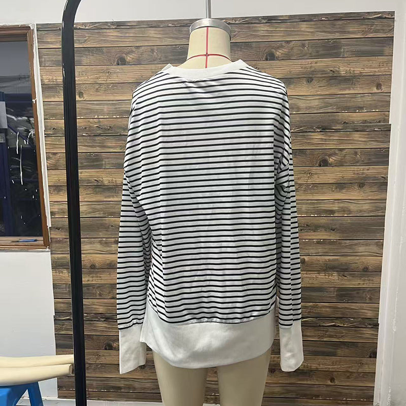 Women's Striped Sweatshirt