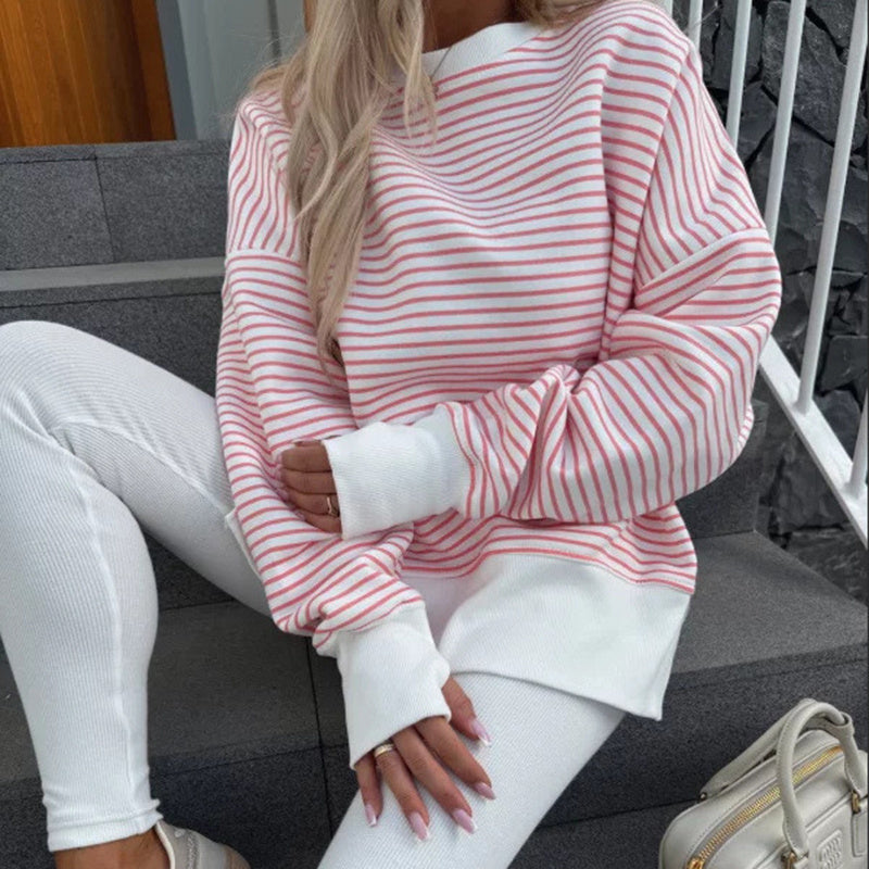 Women's Striped Sweatshirt