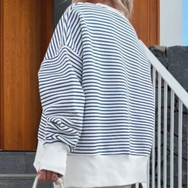 Women's Striped Sweatshirt