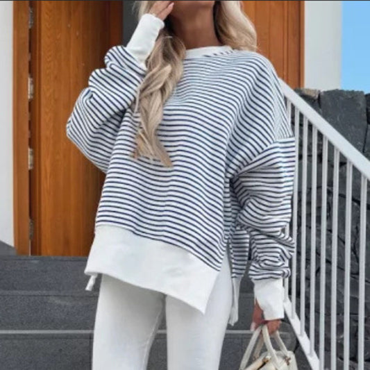 Women's Striped Sweatshirt